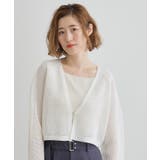 ワイドスリーブメッシュカーディガン | grove | 詳細画像1 