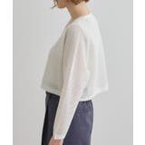 ワイドスリーブメッシュカーディガン | grove | 詳細画像14 