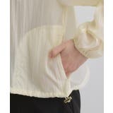 【洗える】シアーナイロンギャザーブルゾン | grove | 詳細画像18 