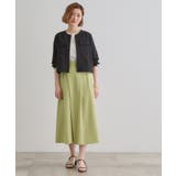 麻調ノーカラーシアーブルゾン | grove | 詳細画像7 