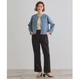 麻調ノーカラーシアーブルゾン | grove | 詳細画像11 