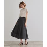 【大人のリゾートスタイル/SETUP】麻調フレアスカート | grove | 詳細画像2 