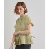 キレイに見えて嬉しい 裾プリーツシャツ | grove | 詳細画像10 