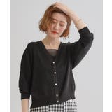 ブラック(019) | 【UV／冷感／抗ピル】ラメドルマンカーディガン | grove