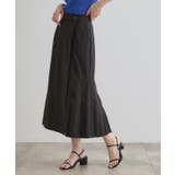 【大人のニュアンス】リネン混サイドタックスカート | grove | 詳細画像1