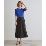 【大人のニュアンス】リネン混サイドタックスカート | grove | 詳細画像3