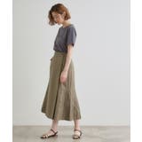 【大人のニュアンス】リネン混サイドタックスカート | grove | 詳細画像6