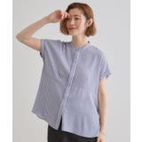 きちんと感もこなれ感も1枚で叶う 優秀ペプラムシャツブラウス | grove | 詳細画像18 