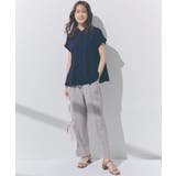 きちんと感もこなれ感も1枚で叶う 優秀ペプラムシャツブラウス | grove | 詳細画像8 