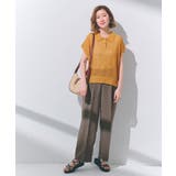 【洗える・シワになりにくい】麻調センタープレスワイドパンツ | grove | 詳細画像18 