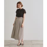 エレガントに着こなすラップ風タックスカート | grove | 詳細画像6