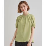 【洗える・シワになりにくい】麻調スリーブドロストブラウス | grove | 詳細画像16 