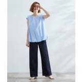 裾のボリュームが今年気分 ストライプバルーンブラウス | grove | 詳細画像10 