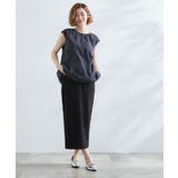 裾のボリュームが今年気分 ストライプバルーンブラウス | grove | 詳細画像6 