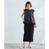 裾のボリュームが今年気分 ストライプバルーンブラウス | grove | 詳細画像7 