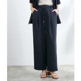 ネイビー(094) | ロープベルトで差がつく 洗練リラックスパンツ | grove