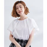 【サスティナブル原料】涼し気フレアスリーブブラウス | grove | 詳細画像1