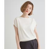 【嬉しい機能付き】やわらかドライタッチフレンチスリーブニット | grove | 詳細画像1 