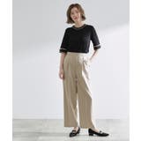 【洗える/美脚ラインキープ】ワイドパンツ | grove | 詳細画像14 