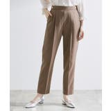 ブラウン(044) | 【洗える/美脚ラインキープ】テーパードパンツ | grove