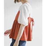 【2点SET/お洒落見え/体型カバー】ツイード調キャミ×ブラウスセット | grove | 詳細画像16 