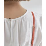 【2点SET/お洒落見え/体型カバー】ツイード調キャミ×ブラウスセット | grove | 詳細画像20 