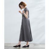 ウエスト高見えでスタイルアップ 上品スタンドカラーシャツワンピース | grove | 詳細画像3