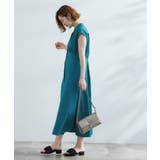 ウエスト高見えでスタイルアップ 上品スタンドカラーシャツワンピース | grove | 詳細画像11