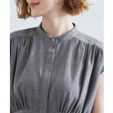 ウエスト高見えでスタイルアップ 上品スタンドカラーシャツワンピース | grove | 詳細画像16