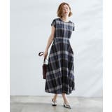 秋を先取り!ビッグチェック フィット&フレアワンピース | grove | 詳細画像3