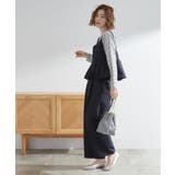 デニム(094) | 【2点SET/体型カバー】夏から秋まで着まわせる!プリーツビスチェセットアップ | grove