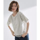 オフホワイト(303) | ラフだけどおしゃれ チュールレイヤードTシャツ | grove