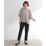 後ろ姿で魅せる バックドロストシャーリングTシャツ | grove | 詳細画像3