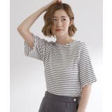 ボーダー(303) | 一枚でもレイヤードでも楽しめる マルチな5分袖プルオーバー | grove