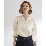 【洗える/お仕事】美しさが続く袖タックブラウス | grove | 詳細画像1