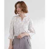 オフフラワー(103) | 【洗える/お仕事】美しさが続く袖タックブラウス | grove