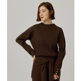 【毛玉軽減】すっきり美人見え ケーブルニット | grove | 詳細画像29 