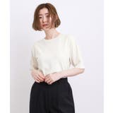 【ひんやり・UVカット・洗濯機◎】Tシャツ感覚で着られるコットン混ニット | grove | 詳細画像1