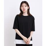 ブラック(019) | 【ひんやり・UVカット・洗濯機◎】Tシャツ感覚で着られるコットン混ニット | grove