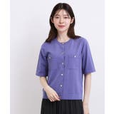 パープル(082) | 【ひんやり・UV・洗濯機◎】上品コットン混カーディガン | grove
