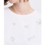 フラワーモチーフスパンコールTシャツ | grove | 詳細画像16