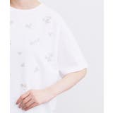 フラワーモチーフスパンコールTシャツ | grove | 詳細画像17