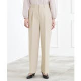 【マシンウォッシュ／防シワ/SS-3L】ストレッチワイドパンツ | grove | 詳細画像17 