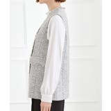 【手洗いOK】ツイードペプラムジレ | grove | 詳細画像13 