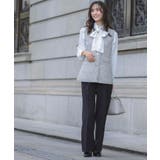 【手洗いOK】ツイードペプラムジレ | grove | 詳細画像3 