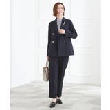 【マシンウォッシュ/防シワ】ダブルテーラードジャケット【着回しカセット】 | grove | 詳細画像9 