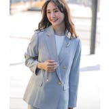 【マシンウォッシュ/防シワ】ダブルテーラードジャケット【着回しカセット】 | grove | 詳細画像2 