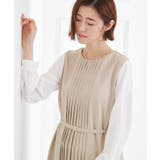 【手洗いOK】フロントプリーツ袖コンシャスワンピース | grove | 詳細画像7 