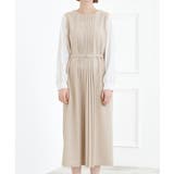 【手洗いOK】フロントプリーツ袖コンシャスワンピース | grove | 詳細画像15 