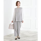 【マシンウォッシュ/防シワ/S-3L】着回しできるカセット服テーパードパンツ | grove | 詳細画像3 